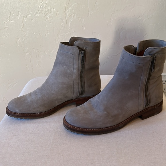 Frye Grey Nubuck Ankle Boots - Picture 2 of 11